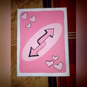 Valentine's Uno Reverse card Painting